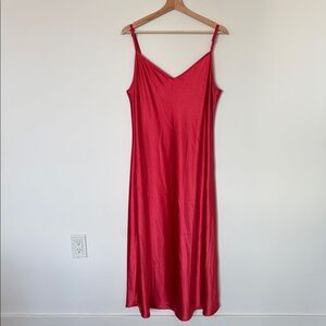 Baacal Cabaret Midi to Maxi Silky Slip Dress Adjustable Strap Women’s 14-16